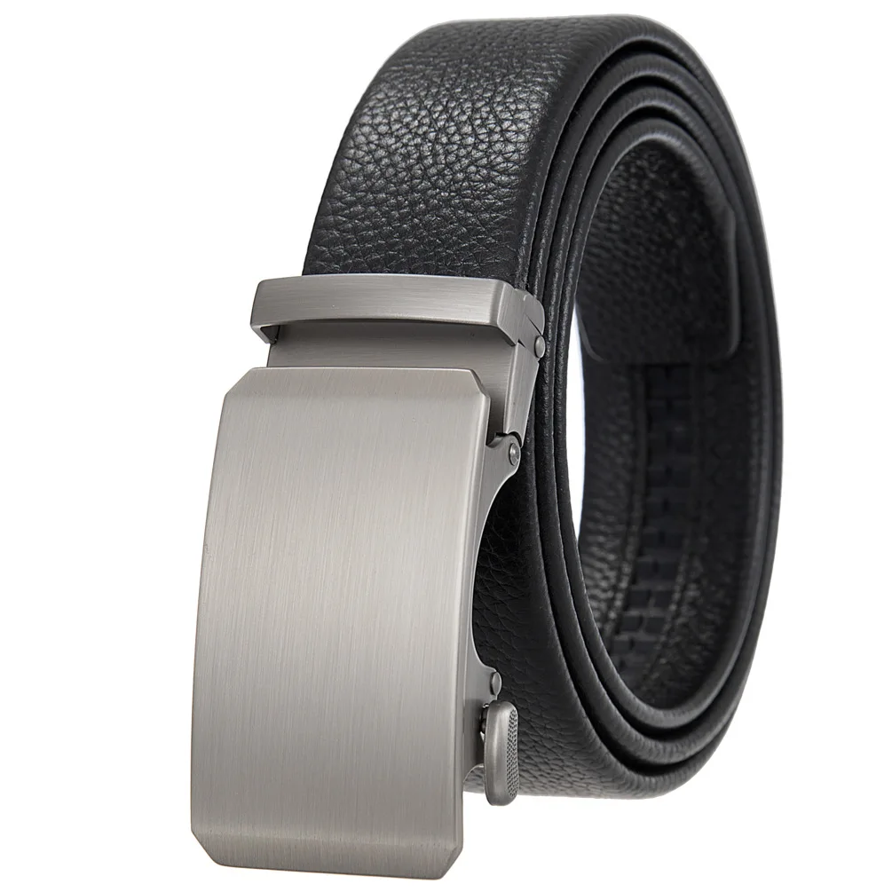 Ratchet Belts for Men Men's Comfort Genuine Leather Waistband Male Strap Width:3.5cm Length:110-125cm Black\Coffee Color