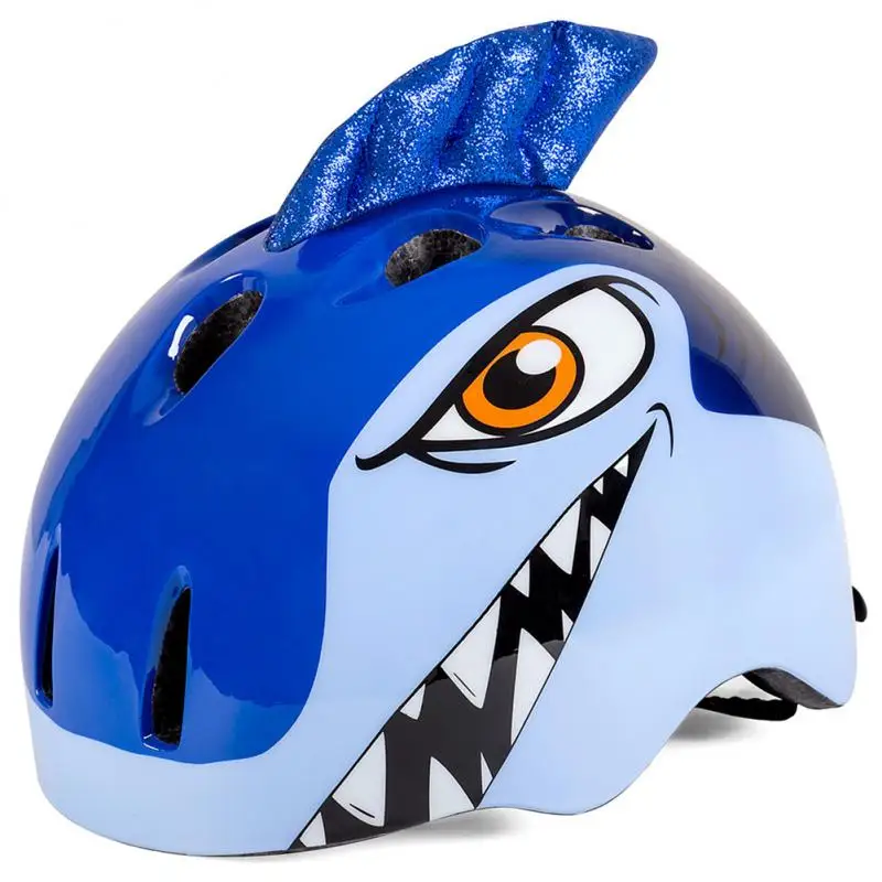 

Headwear Kids Helmet Bicycle Cartoon Skating Protective Seat Belt Light Riding Helmet Cute Shark Helmet Age 2-8 Years 2021