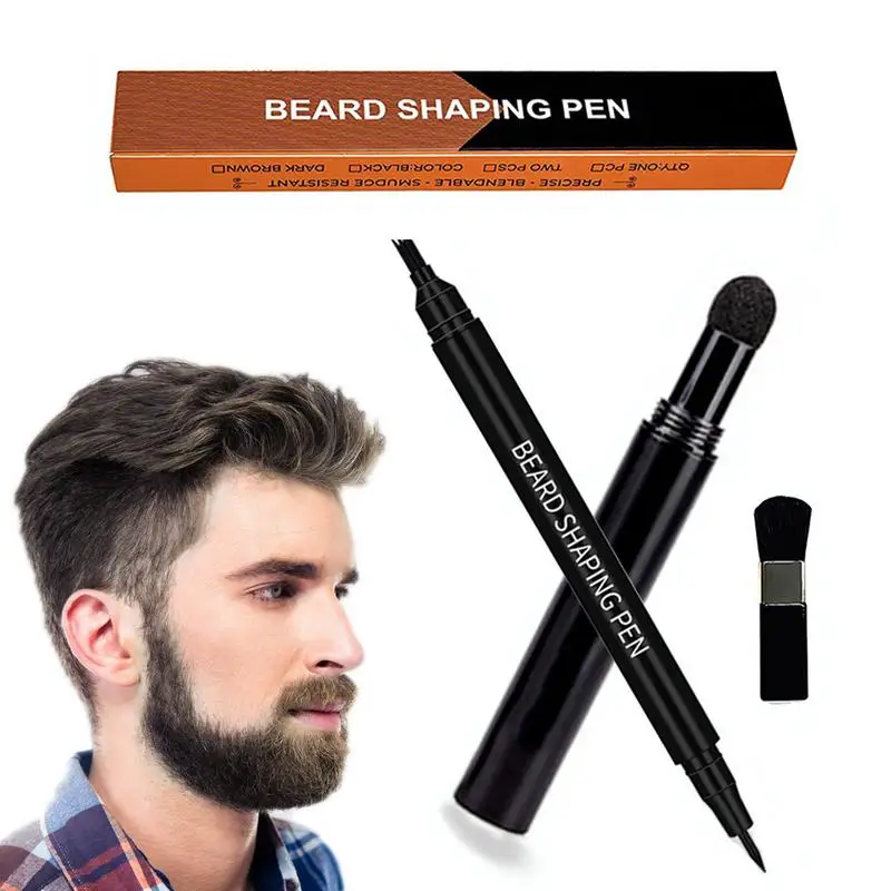 

Наполнитель для бороды, ручка-карандаш, наполнитель для бороды и волос на лице, искусственные волосы для лица, создает естественный вид