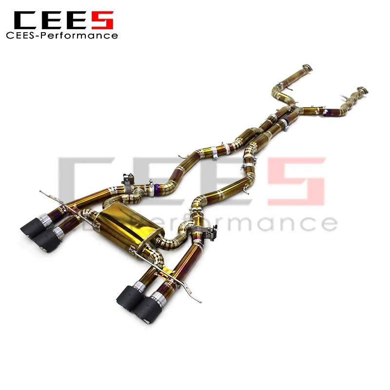 CEES Valvetronic Sport глушитель выхлопной системы равной длины для BMW M2 G87 2023-2024 Золотая