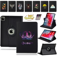 tablet case for apple ipad air12air 3air 4air 5 10 9 360 degrees rotating flip simple color leather auto wake up stand cover