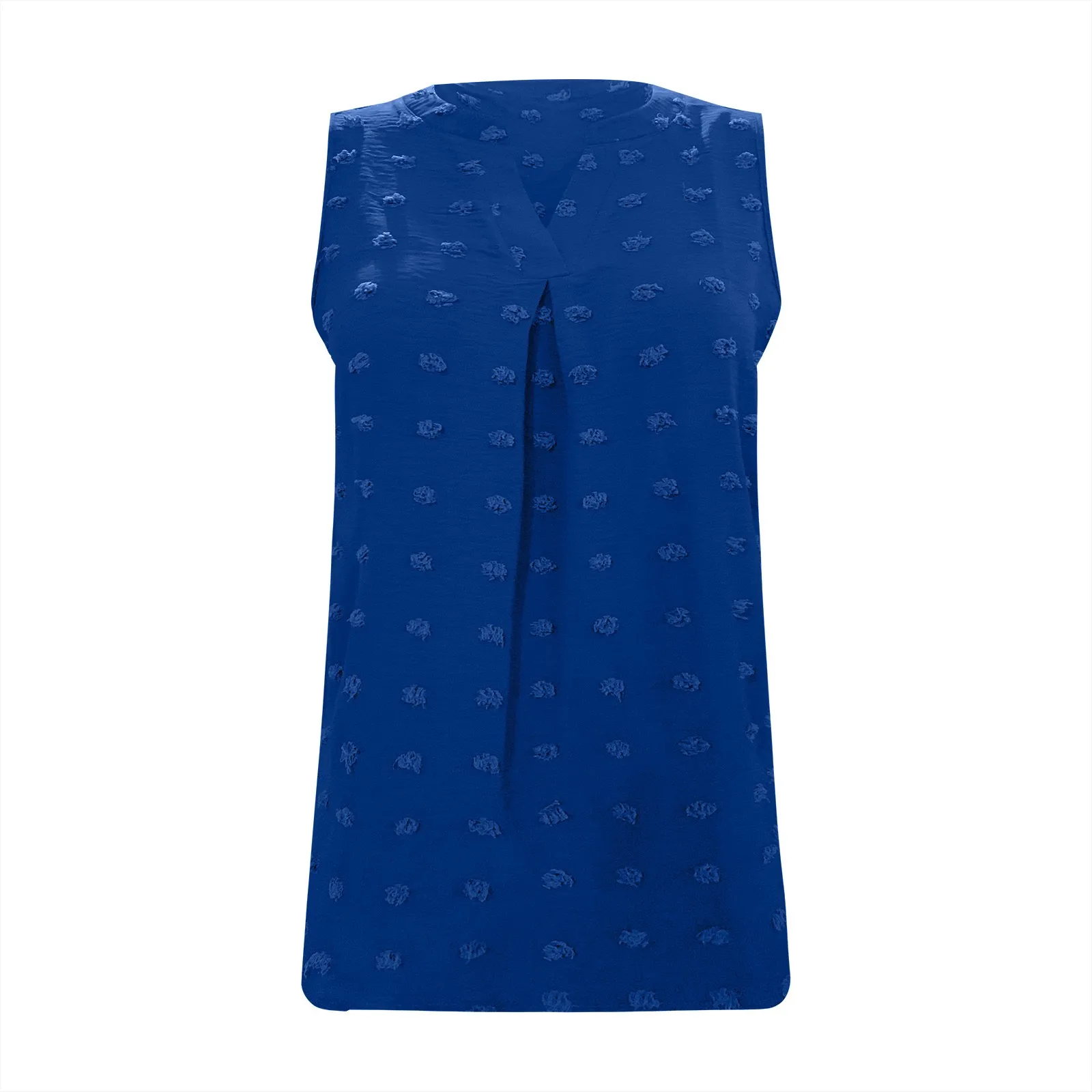 

Женский однотонный топ с V-образным вырезом и помпоном