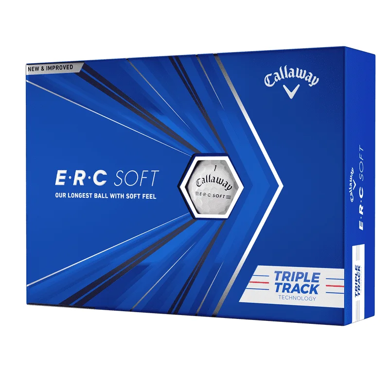 

ERC Soft 2021 Golf Balls, White, 12 Pack