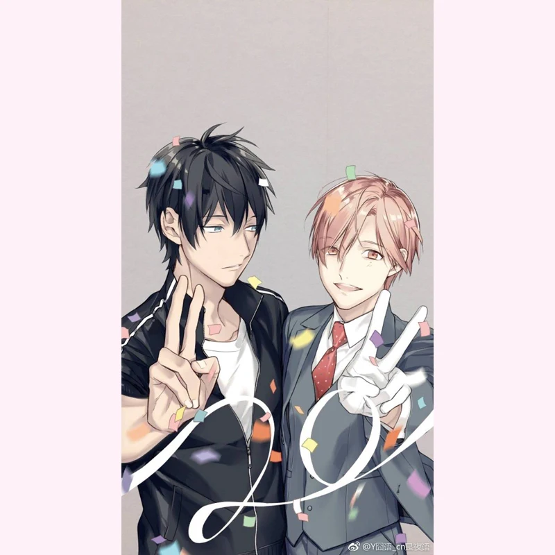 

Anime Keychain Takarai Rihito Shirotani Dadaomi Acrylic Keyring Strap Figure Hanging Accessories 6cm