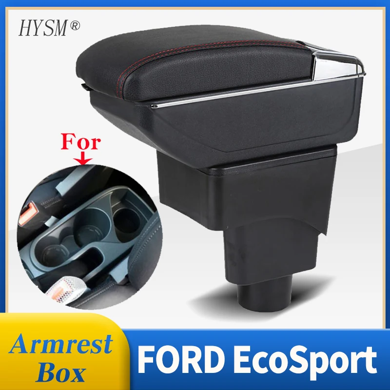 

For FORD EcoSport Armrest Box Retrofit Parts Interior Storage Box Arm Simple installation Car Armres Car Accessories 2013-2017