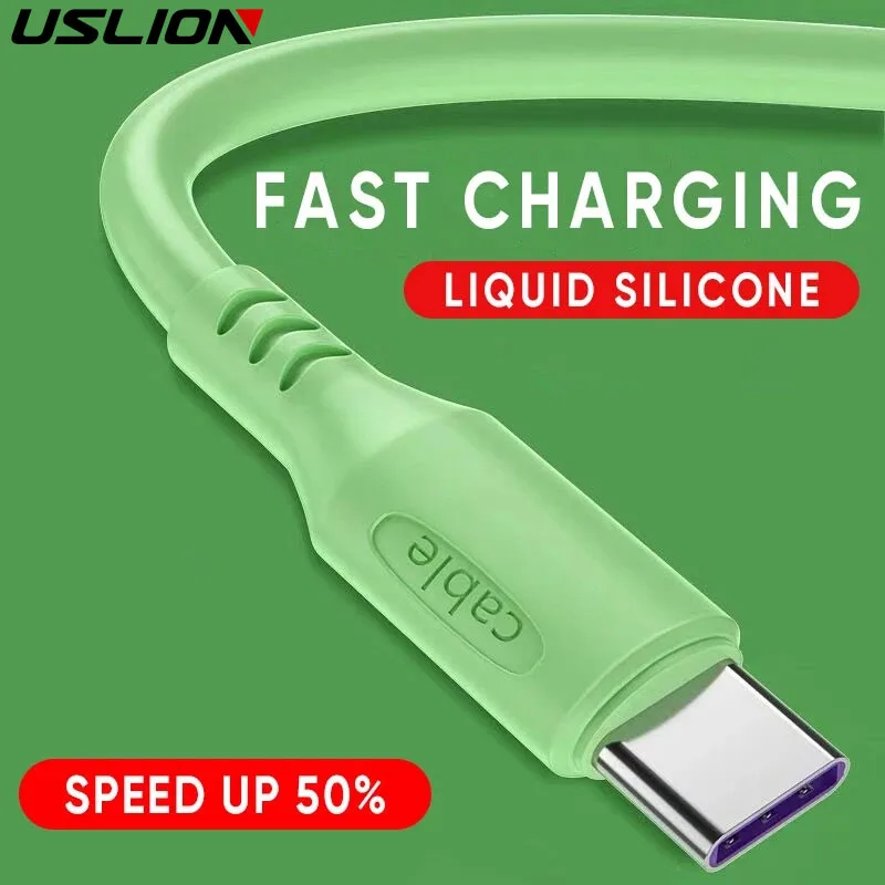 

Кабель USB Type-C с жидким силиконовым покрытием, 5 А