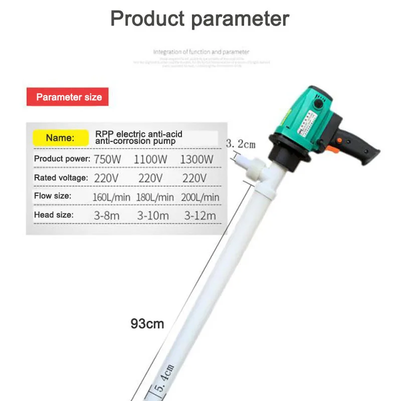 Портативный химический насос RPP Многофункциональные электрические масляные