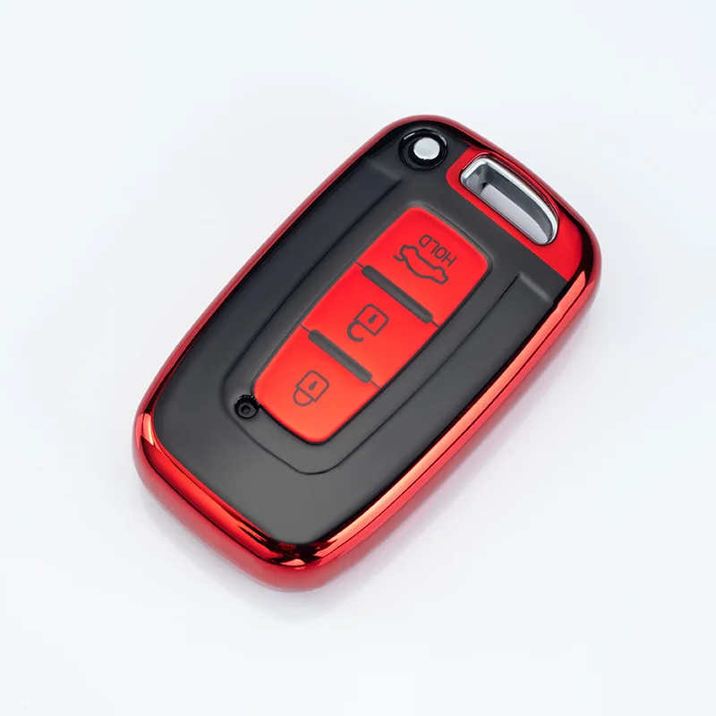 Для Hyundai Genesis Coupe Sonata ix35 для KIA Forte Sportage K2 K5 3 кнопки Мягкий ТПУ брелок для автомобильного ключа чехол для смартфона