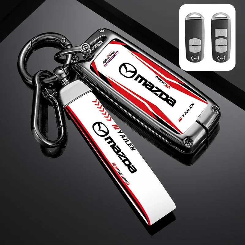 

Модный гоночный стиль, чехол для ключей от автомобиля, чехол для ключей для Mazda 2 3 6 Atenza Axela Demio CX-5 CX5 CX-3 CX7 CX-9 2015 2016 2017 2018