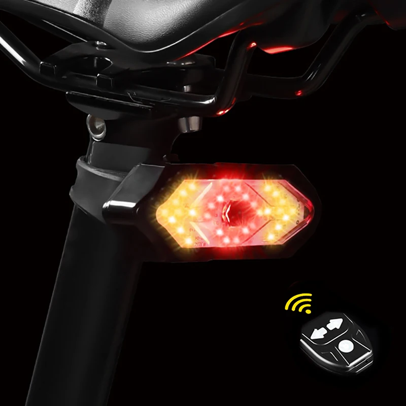 

Задний фонарь, умный беспроводной сигнал поворота для велосипеда с дистанционным управлением, задний фонарь для велосипеда, легкая установка, личные запчасти для велосипеда