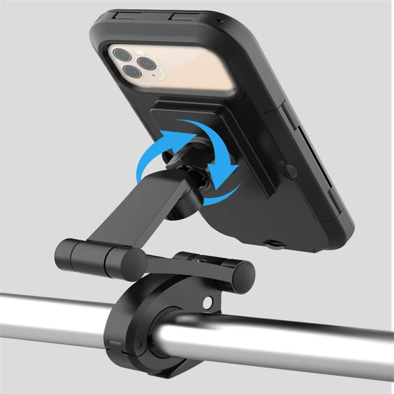 

Adjustable Waterproof Bicycle Phone Holder Universal Bike Motorcycle Handlebar Mobile Phone Support Bracket For iPhone