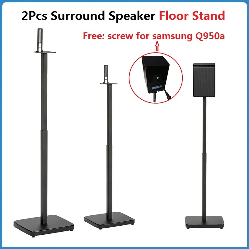 2Pcs Surround Speaker Floor Stand For Samsung Q950A N950 Q90R Q950T 9500S Sonos Play 1 Rear Speaker Bracket With Q950a Screws