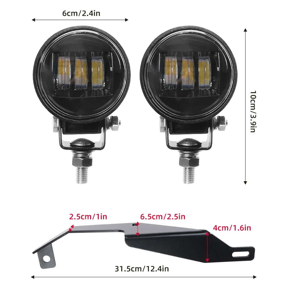Светодиодные вспомогательные фары для вождения противотуманные Can-Am Ryker 600 900 Sport
