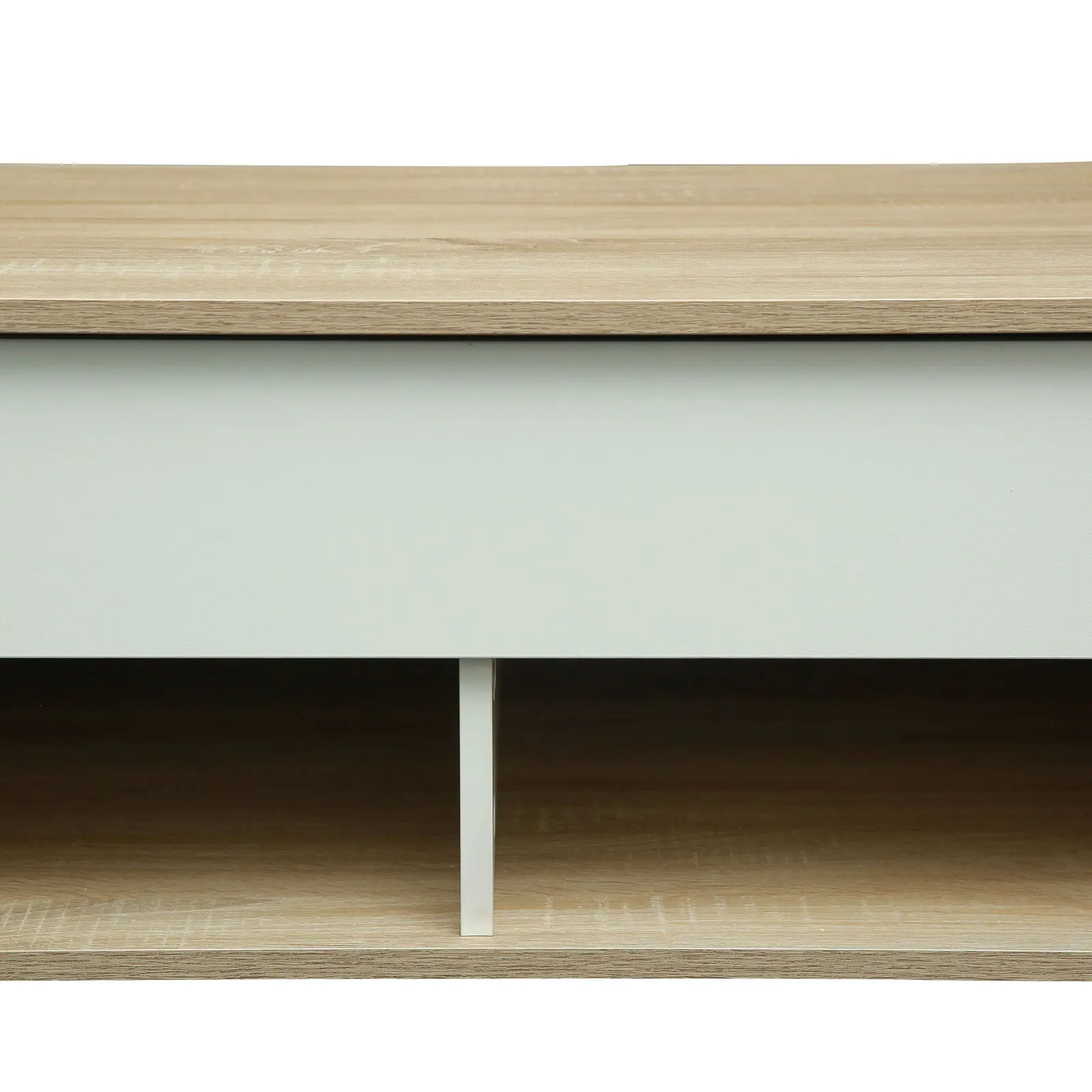 Подъемный журнальный столик со скрытым хранилищем и 2 открытыми полками для