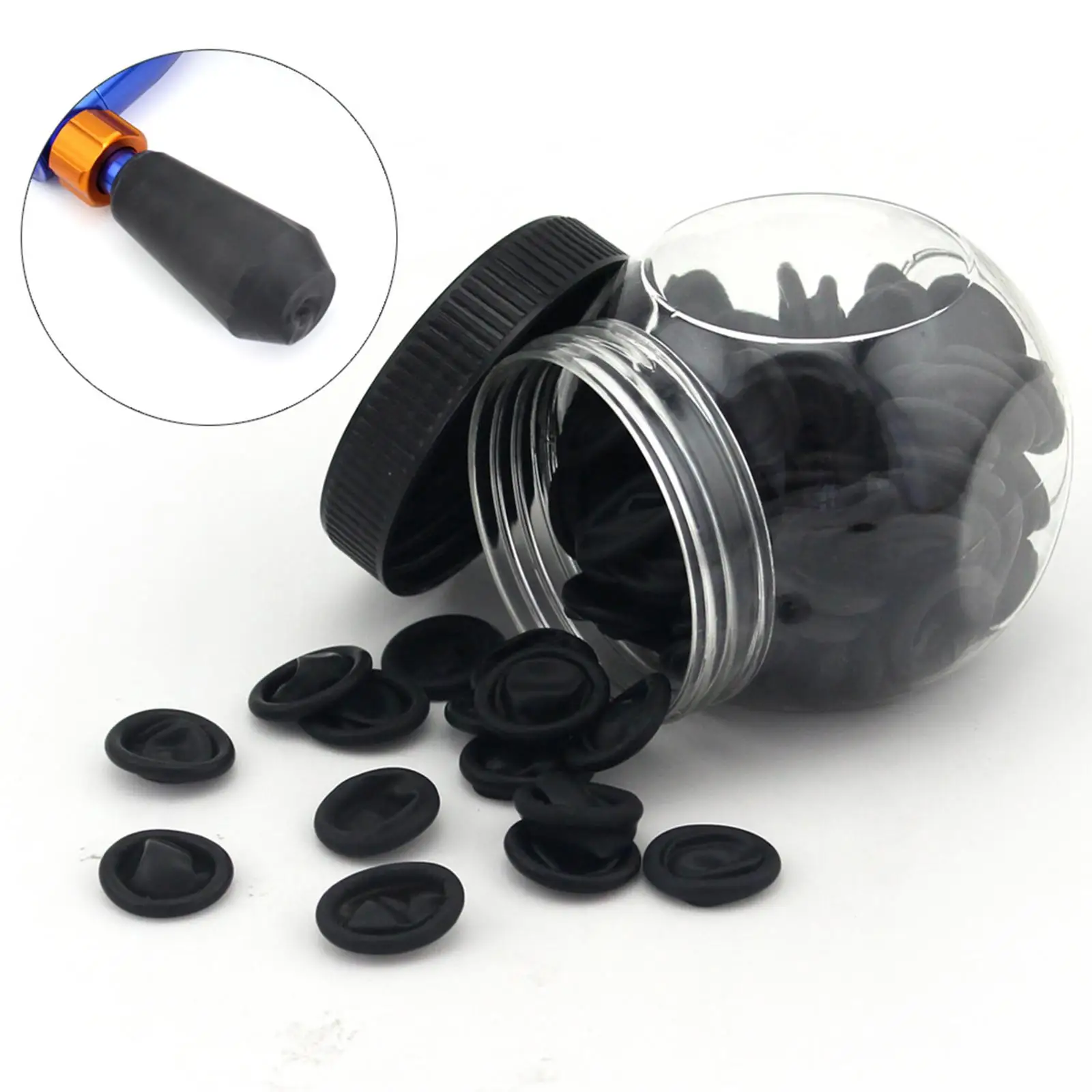 

Перчатки для защиты пальцев 100 шт., одноразовые аксессуары, инструмент для тату-ручки