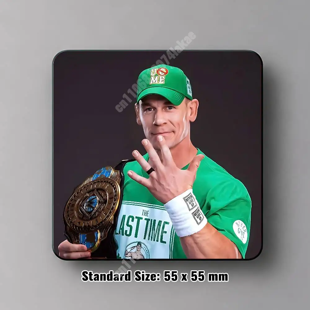 Фото Магнитная наклейка J-John C-Cena Legend You Can't See Me, многоразовая наклейка на холодильник для металлических поверхностей, магнитный маркер №3