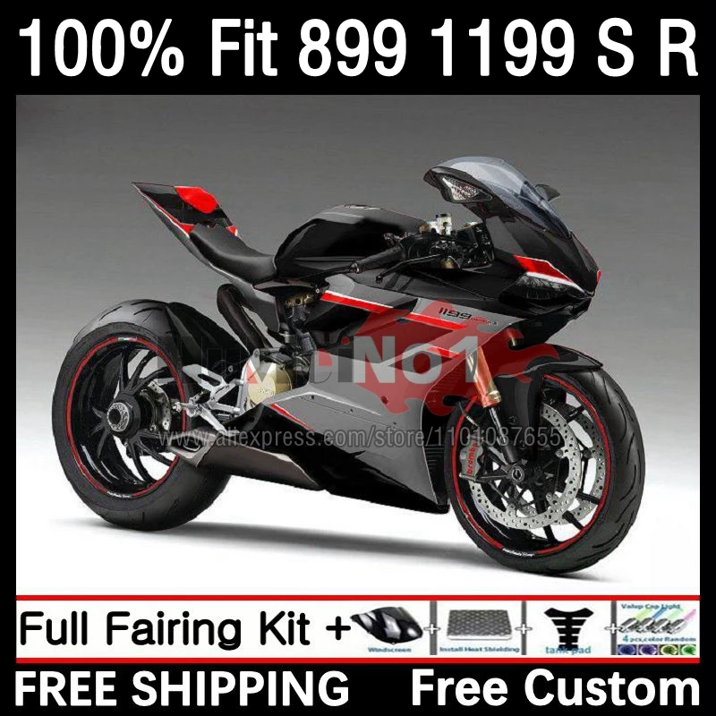 

OEM Injection For DUCATI 899 1199 S R Panigale 12 13 15 16 50No.64 899S 1199R 1199S 2012 2013 2014 2015 2016 Fairing black grey