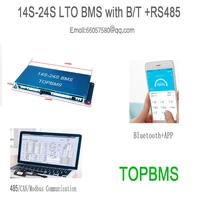 topbms lto 20s 21s 22ss 48v 40a 80a 100a 150a bluetooth rs485 ntc for lithium titanate battery 2 3v 2 7v
