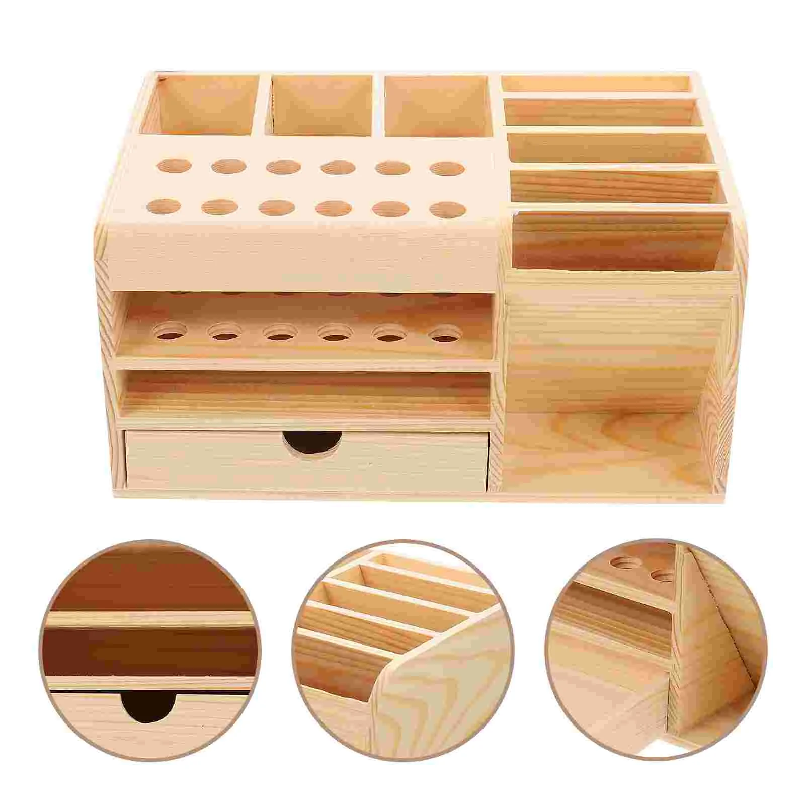 

Настольная коробка-органайзер, креативный держатель для всякой всячины, стационарная коробка с несколькими ячейками для дома, офиса, подар...