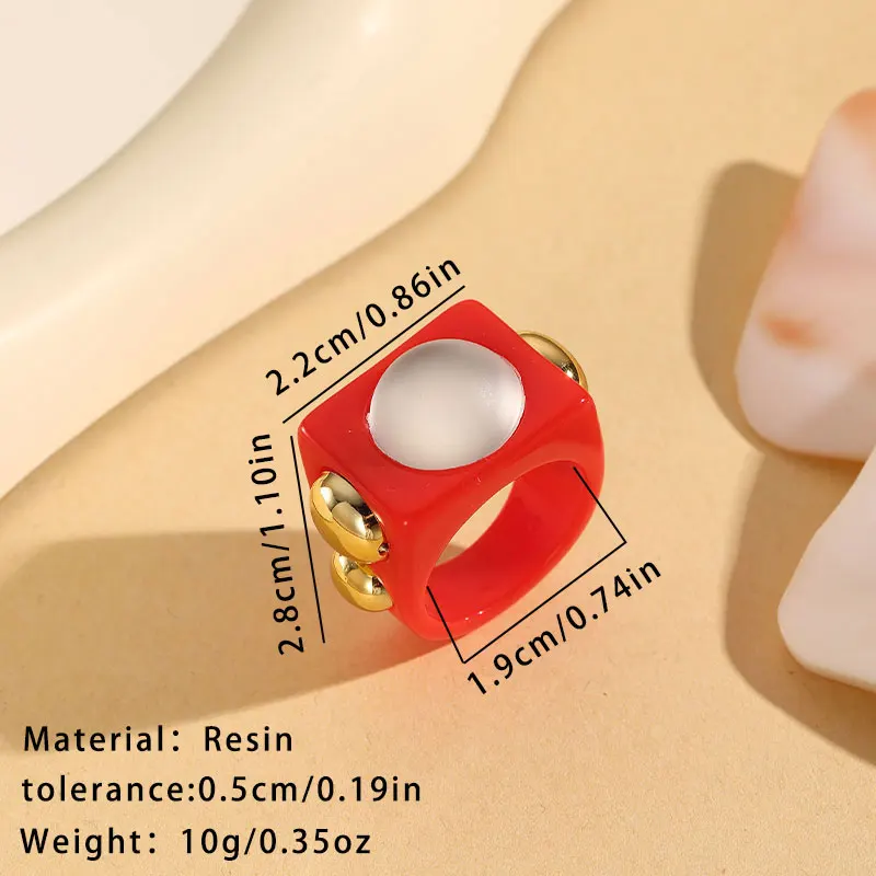 GuanLong модные преувеличенные квадратные кольца для женщин в стиле панк хип-хоп Kpop