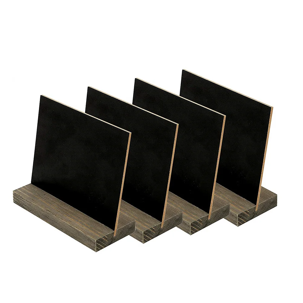 

10PCS Rustic Creative Vintage Small Blackboard with Removable Base for Wedding Restaurant Cafe Shop Specials