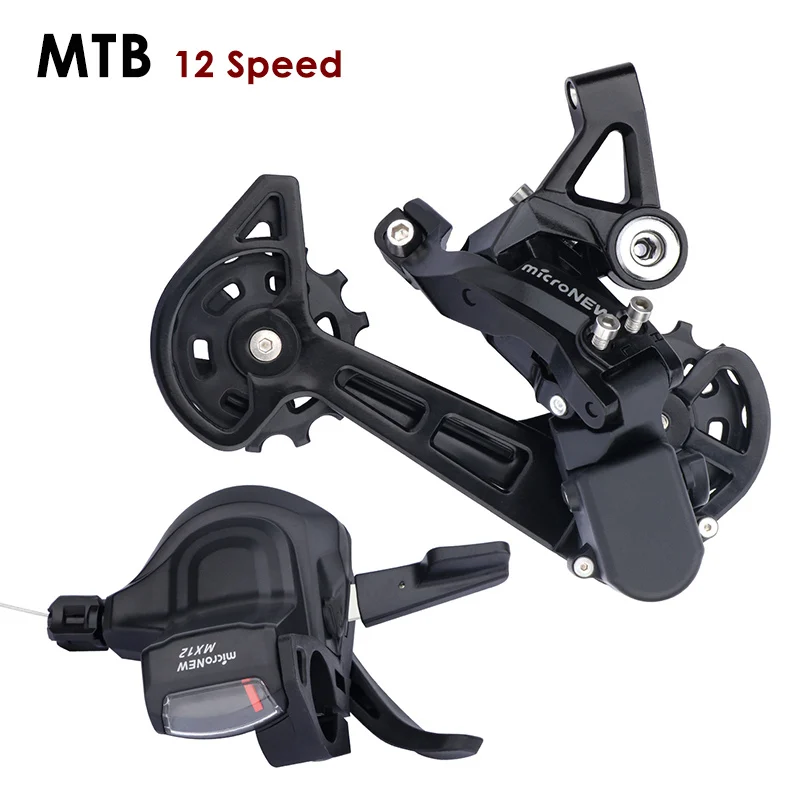 

microNEW 1x12 Speed Mountain Bike Shifting Groupsets Alloy Nylon 13T Rear Derailleur MTB Bicycle Shift Lever Right Side