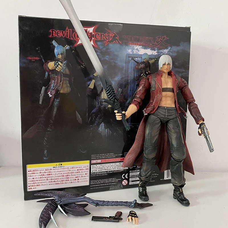 

Play Arts Kai Devil May-Cry Dante Action Figure Model Toy 12 inch 30cm Joint Movable Doll Bookshelf Ornament Gift For Kids