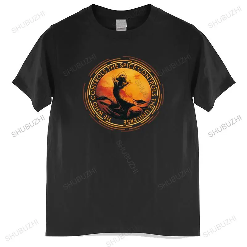 New Arrived Mens t shirt Rerro Shai Hulud T-Shirt Cotton Arrakis Sandworm TShirt Science Fiction Tee T-shirt Euro size TOPS