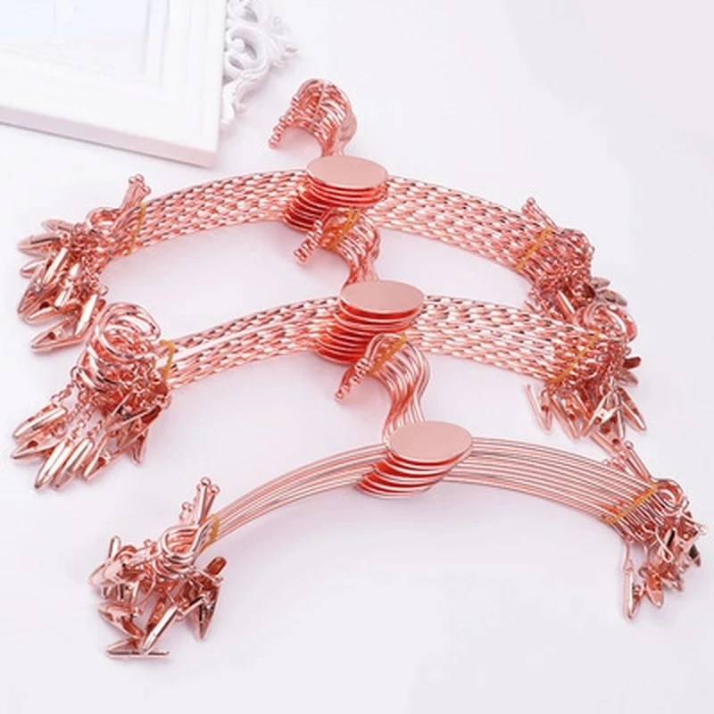 

Underwear Hangers Metal Plated Inner Bra Clips Socks Panty Racks Home Drying Clothes Hanger Clips Lingeries Display Organizador