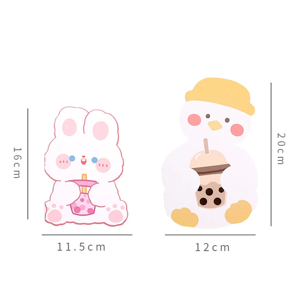 Милая мультяшная поздравительная открытка особой формы креативная простая и