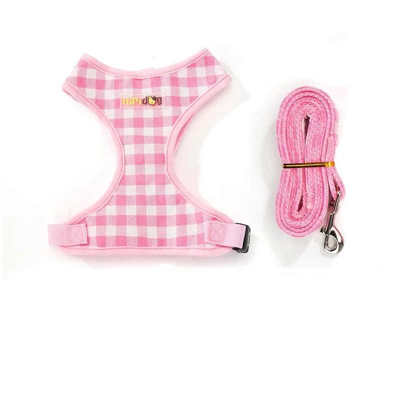 

Denim Dog Harness Anti-stroke Vest-style Chest Harness Rope Teddy Bichon Cat Walking Cat Traction Rope