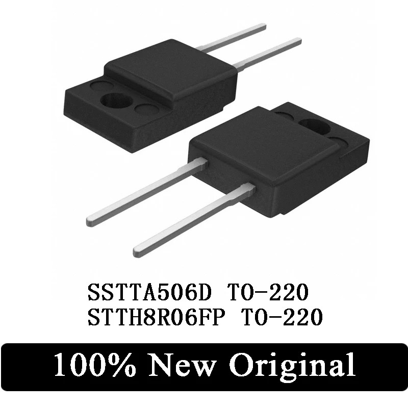 

10PCS STTA506D STTH8R06FP TO-220 Discrete Semiconductor Rectifier IC Chip the for PCB arduino Free Shipping