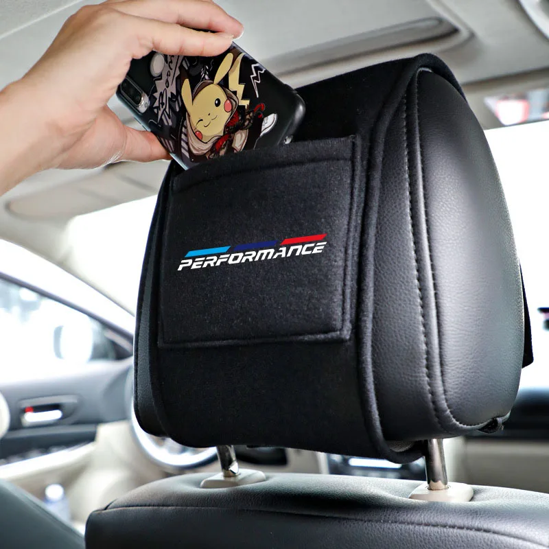 

1pc Car Seat Back Headrest Pillow For BMW M Power Performance E46 e39 E90 E36 E60 E34 E30 f30 f10 X1 X3 X5 e92 G30 Accessories