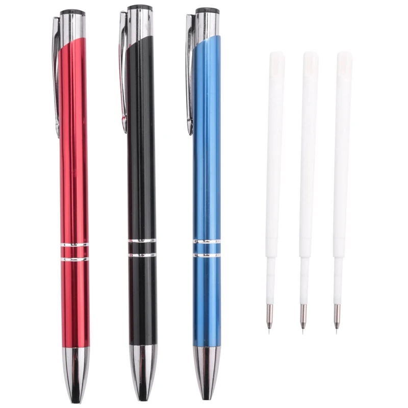 

3 Pieces Air Release Weeding Tool Pen Air-Release Pen Retractable Vinyl Tool Pen With Replace Refill For HTV Vinyl Craft