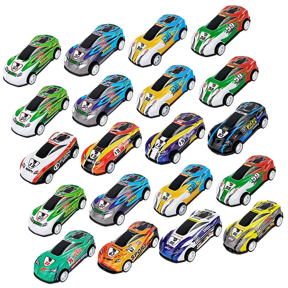 

25/30pcs Alloy Pull Back Car Model Inertia Racing Car Diecast Vehicle Model Kids Educational Toys Birthday Gifts