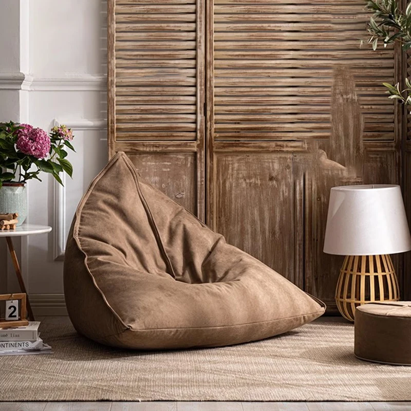 Современный диван-мешок Lazy Bean Bag диван для одной вечеринки с молнией и откидной