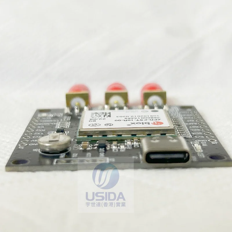 ZED-F9T-10B-00 Высокоточная плата позиционирования GPS Три входных антенны GNSS Создайте