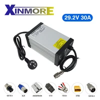 xinmore 29 2v 30a lifepo4 lithium battery charger with shell heat dissipation for 8 series electric tool with fans