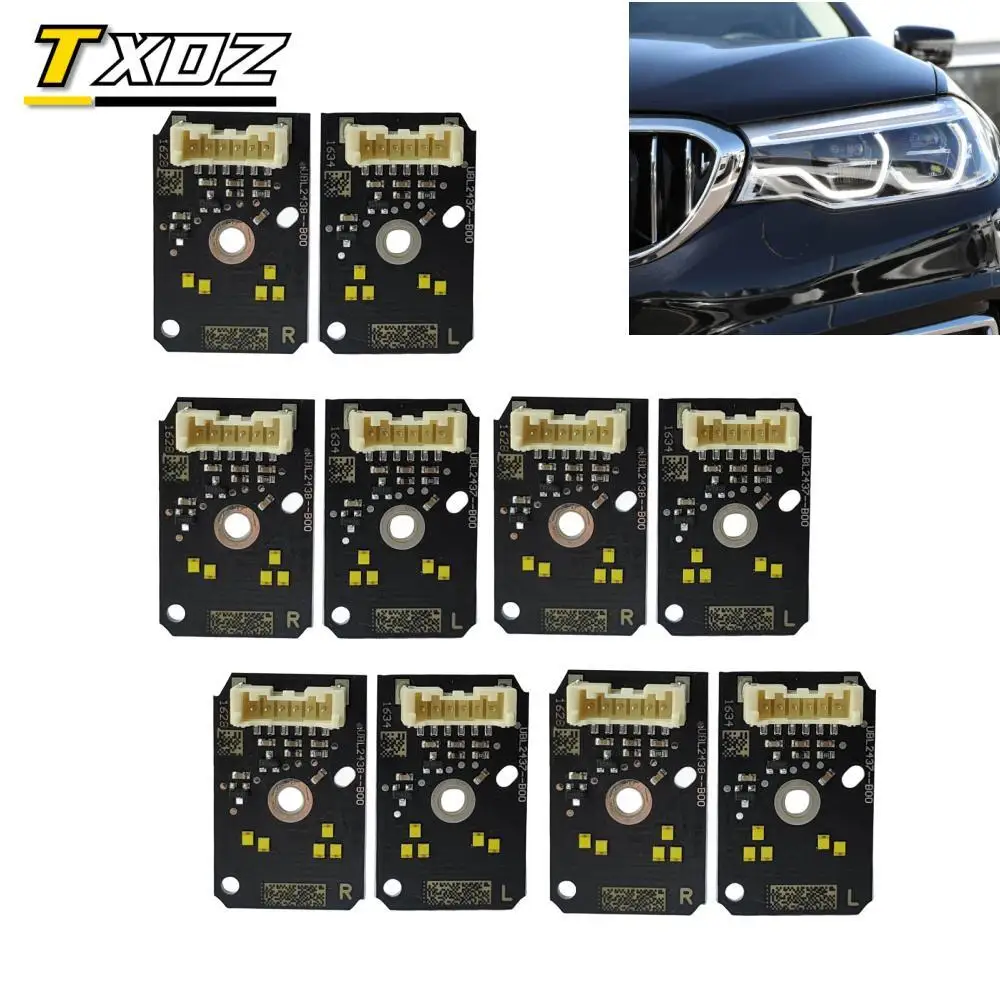 

5X белые фотообои для 2018 2019 BMW 5 series G30 G31 G32 GT F90 M5 520i 530i 540i DRL приспосабливающаяся лампа дневного света