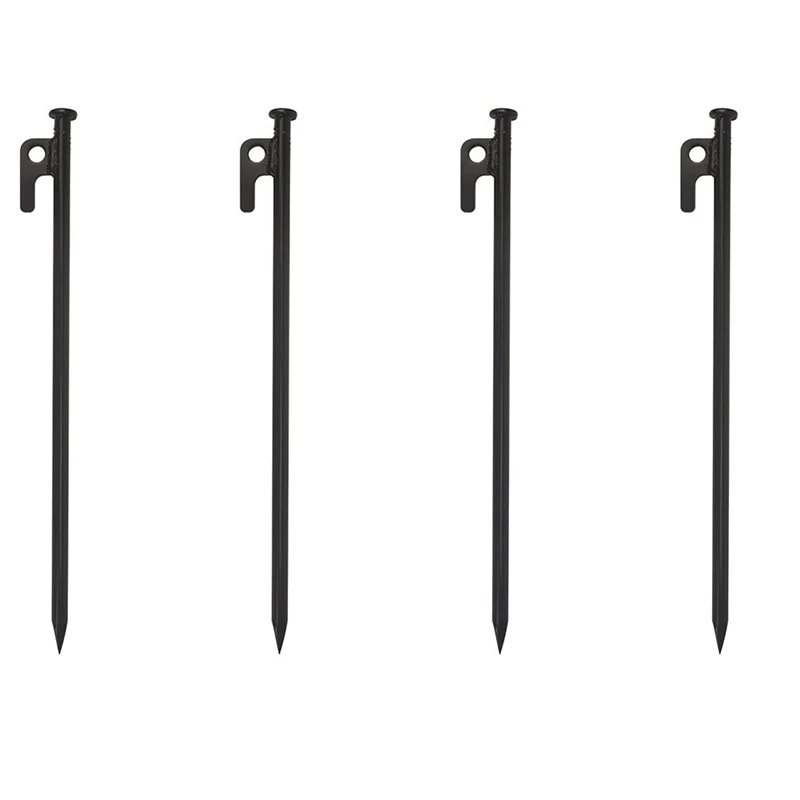 

Camping Essentials 4 Pcs Tent Stakes Heavy Duty 12 Inch Tent Spikes For Camping