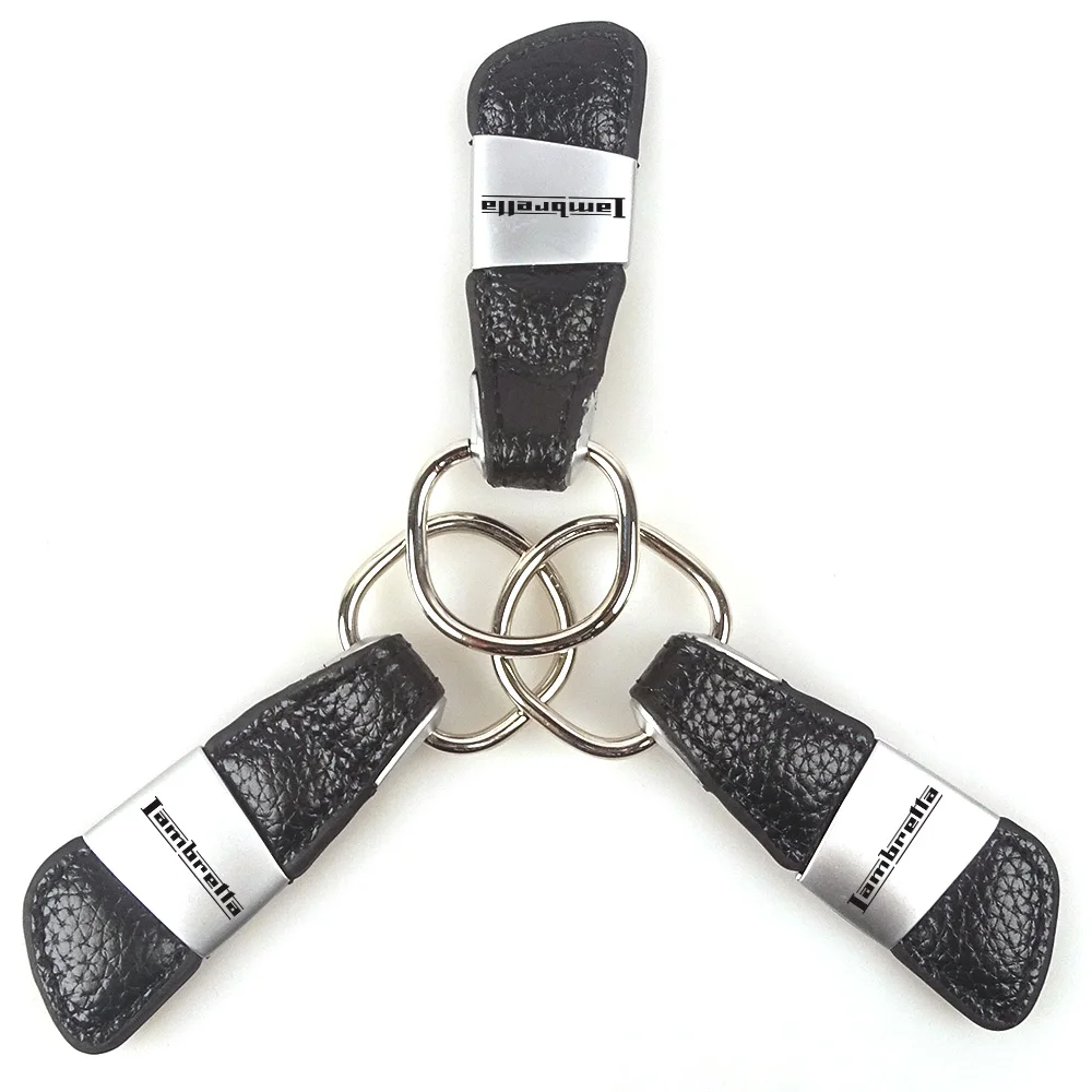 Металлический брелок для ключей из натуральной кожи с эмблемой мотоцикла, значок для скутера, брелок для lambreta Roserio G350 X300 V50 V125 V200 Assiano