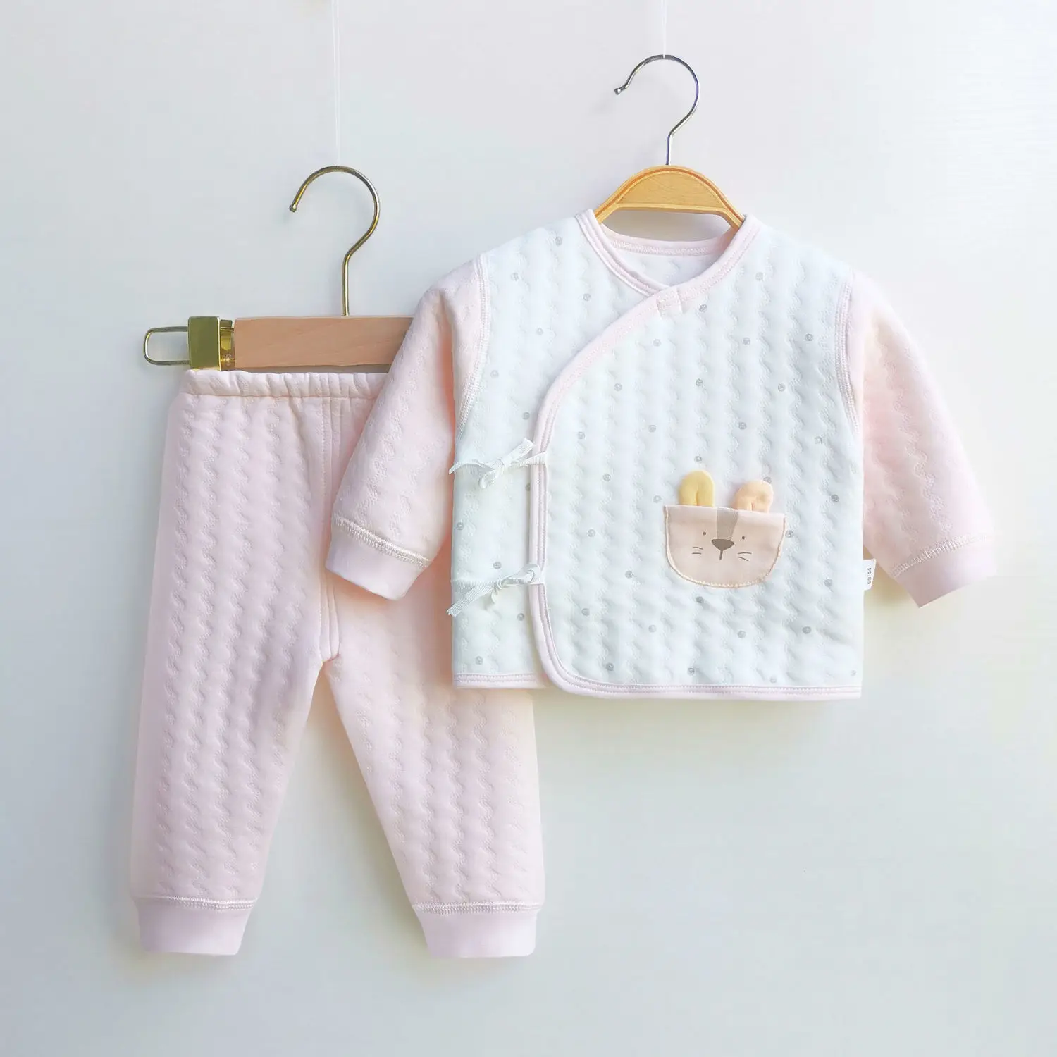 

Детский хлопковый костюм, удобная утепленная мягкая верхняя одежда для новорожденных от 0 до 3 месяцев, весна-осень-зима 2022