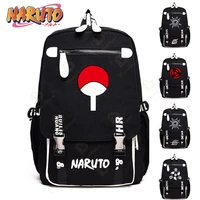 naruto printing men backpack black akatsuki school bags iron button sac for teenagers boys bolsa travel bag rucksacks mochila