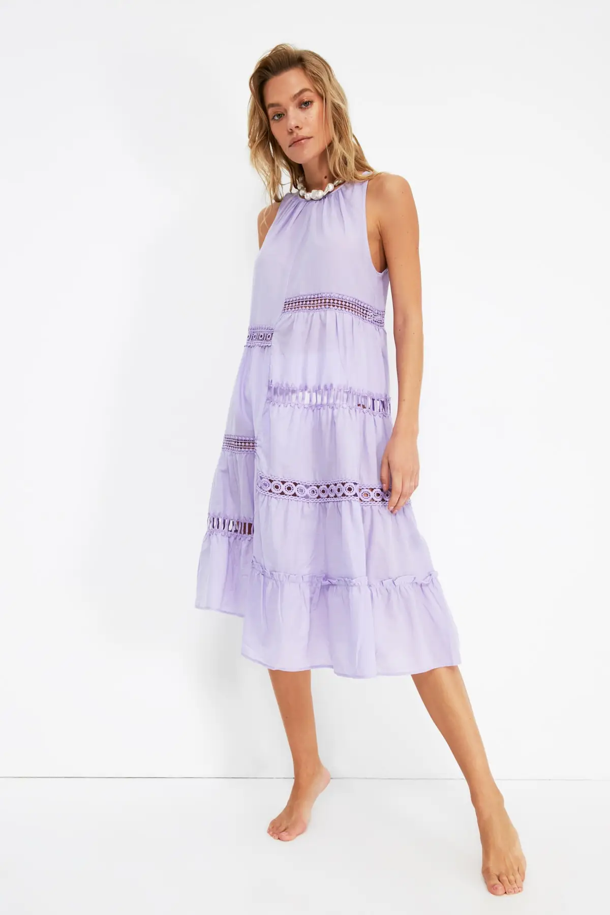

Trendyol Ribbon Detail Beach Dress TBESS21EL3864