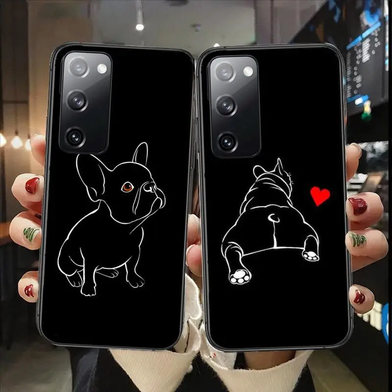 

French Bulldog Phone case For Samsung Galaxy S30 s21 fe s20 s7 s5 s8 Plus s9 s10 s10e s21 Ultra Note 10 lite Phone cover