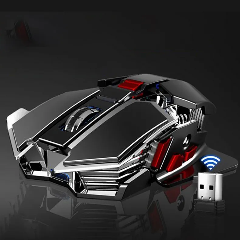 

1600dpi Wireless Mouse Office Household Gamer Mice Games Mouse Rechargeable Photoelectric Mouse Rechargeable Silent Gaming Mouse