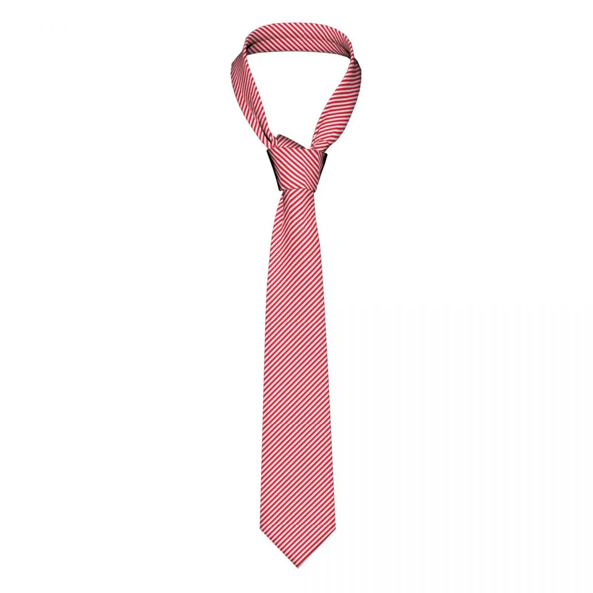 

Красный белый галстук в диагональную полоску красные полосы Рождественская рубашка эльфа винтажные галстуки на шею деловой галстук из полиэстера шелка подарок мужской галстук