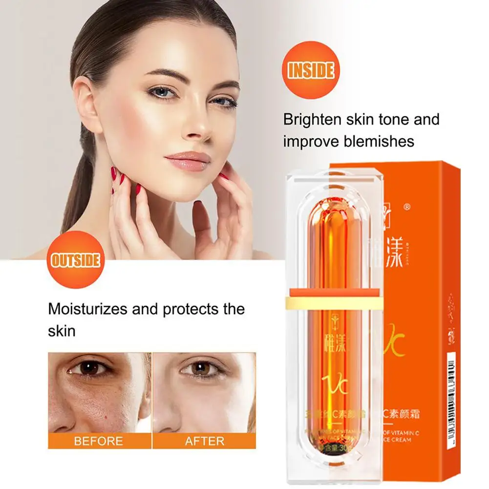 

Five Vitamin C Tone-up Cream 30g VC Whitening Brightening Toning Face Lazy Light Makeup Concealer Cream Moisturizing F7T5