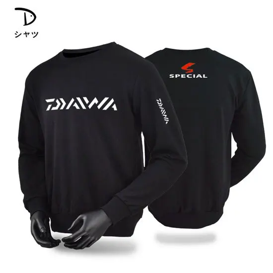 

2022 New Men Fishing Clothing Long Sleeve Outdooe Breathable DAIWA T Shirts Plus Size Cotton Fishing Clothes Sports Cashmere Tee