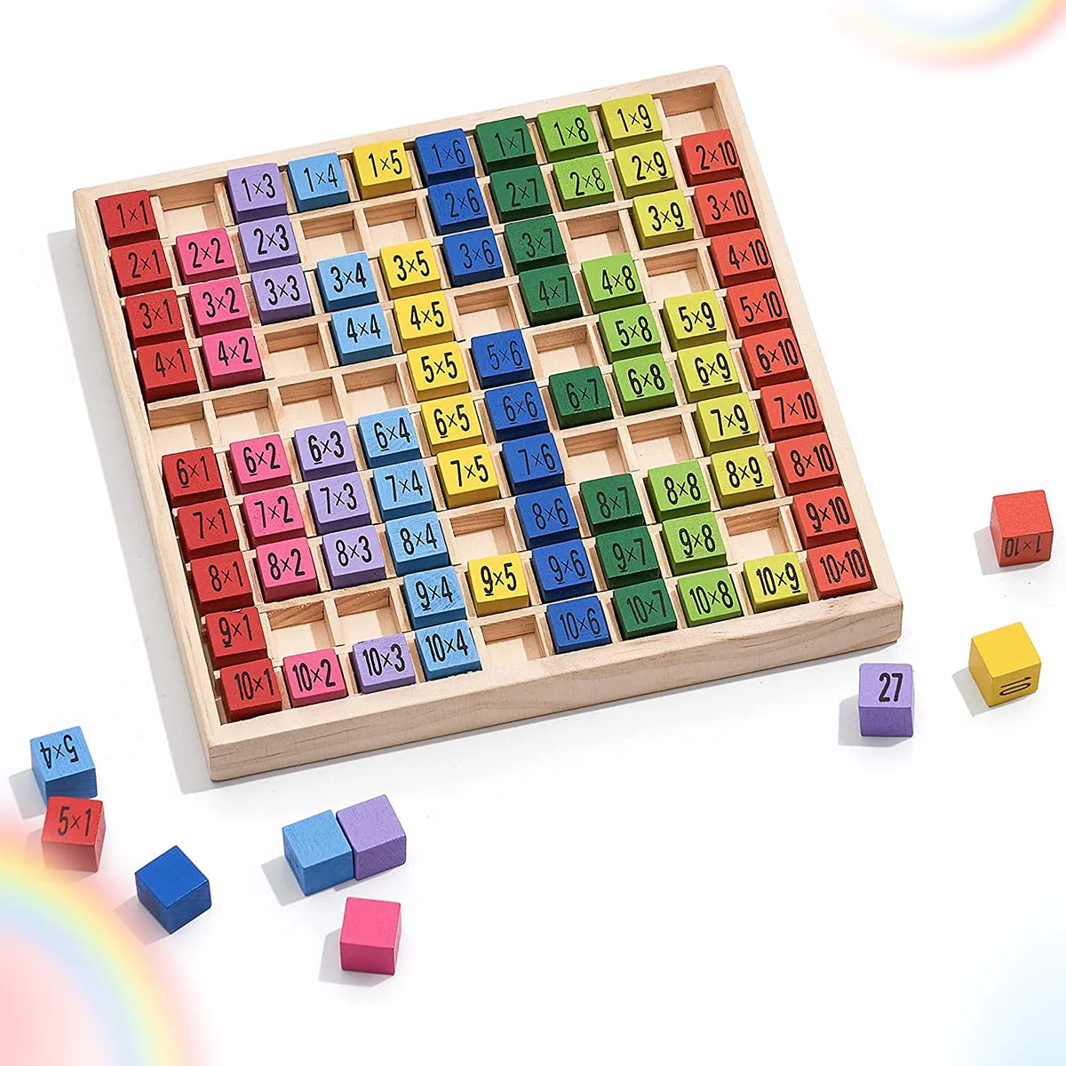 

Деревянные игрушки, двухсторонняя, «сделай сам», умножение, память, мышление, математическая доска, обучение детей, игрушки Монтессори для м...